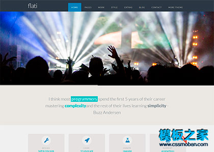 flati响应式css3动画bootstrap旅游服务模板