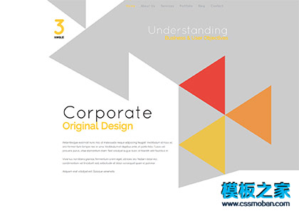 个性css3三角形设计师案例bootstrap模板