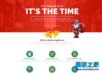 Christmas圣诞节活动专题html5模板