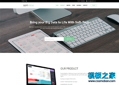 大数据互联网软件开发公司企业官网模板