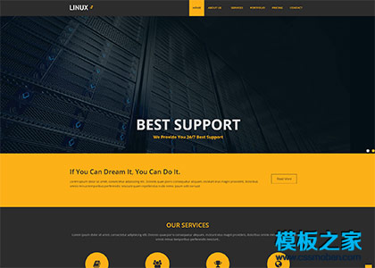 linux虚拟主机提供商网站模板