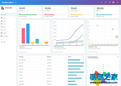businessbox响应式后台管理系统模板