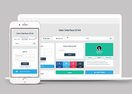 User人机界面UI kit html5代码模板
