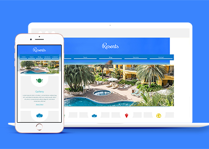 Resorts大气休闲旅游团度假胜地官网模板