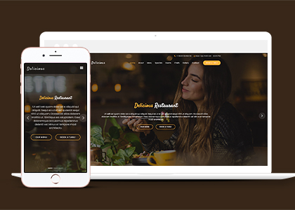 Delicious高端大气法式餐厅响应式网站主题模板