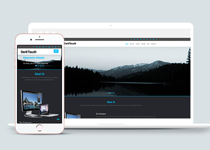 Darktouch整洁多用途css布局bootstarp网站模板