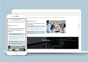响应式企业服务执行动态通用网页模板下载