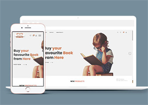 儿童书籍网上商店HTML5模板下载