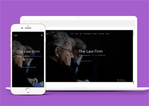 美国律师事务所企业网站模板源码
