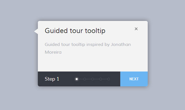 jQuery和css3网站操作提示向导插件