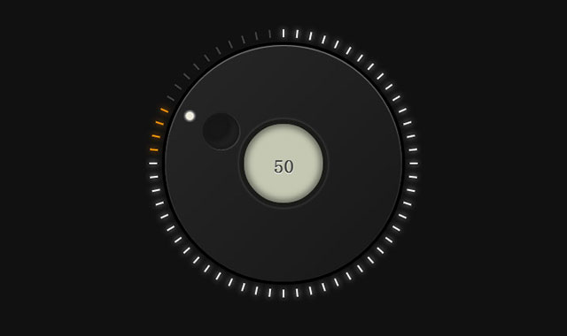 jQuery和css3音量调节旋钮插件