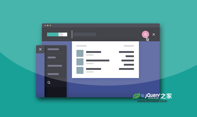 jQuery和CSS3炫酷高级搜索框设计效果