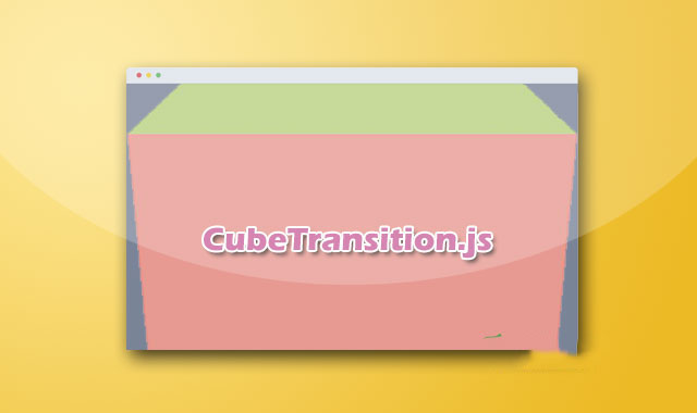 超酷3D立方体页面切换过渡动画jQuery插件