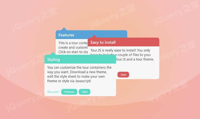 tooltip风格高级jquery分步引导插件