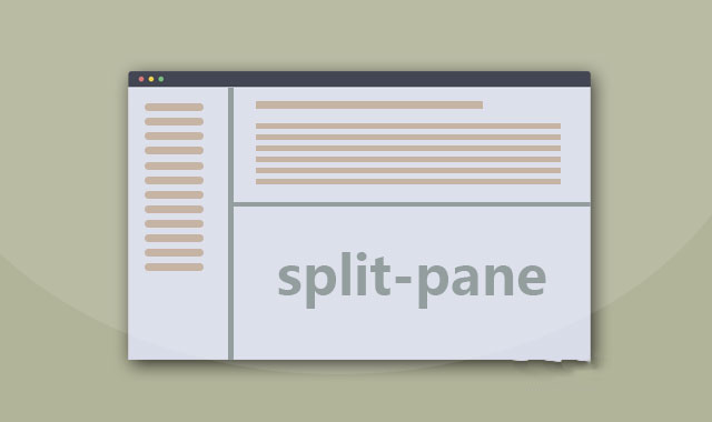 jQuery拆分面板插件