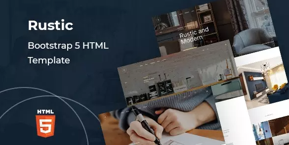 Rustic Bootstrap5响应式室内设计与装修网站HTML模板