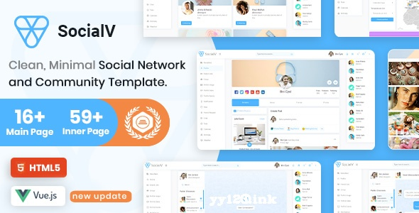 SocialV-Vue.js后台管理HTML5模板源码
