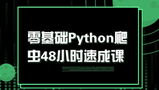 零基础Python爬虫48小时速成课视频教程