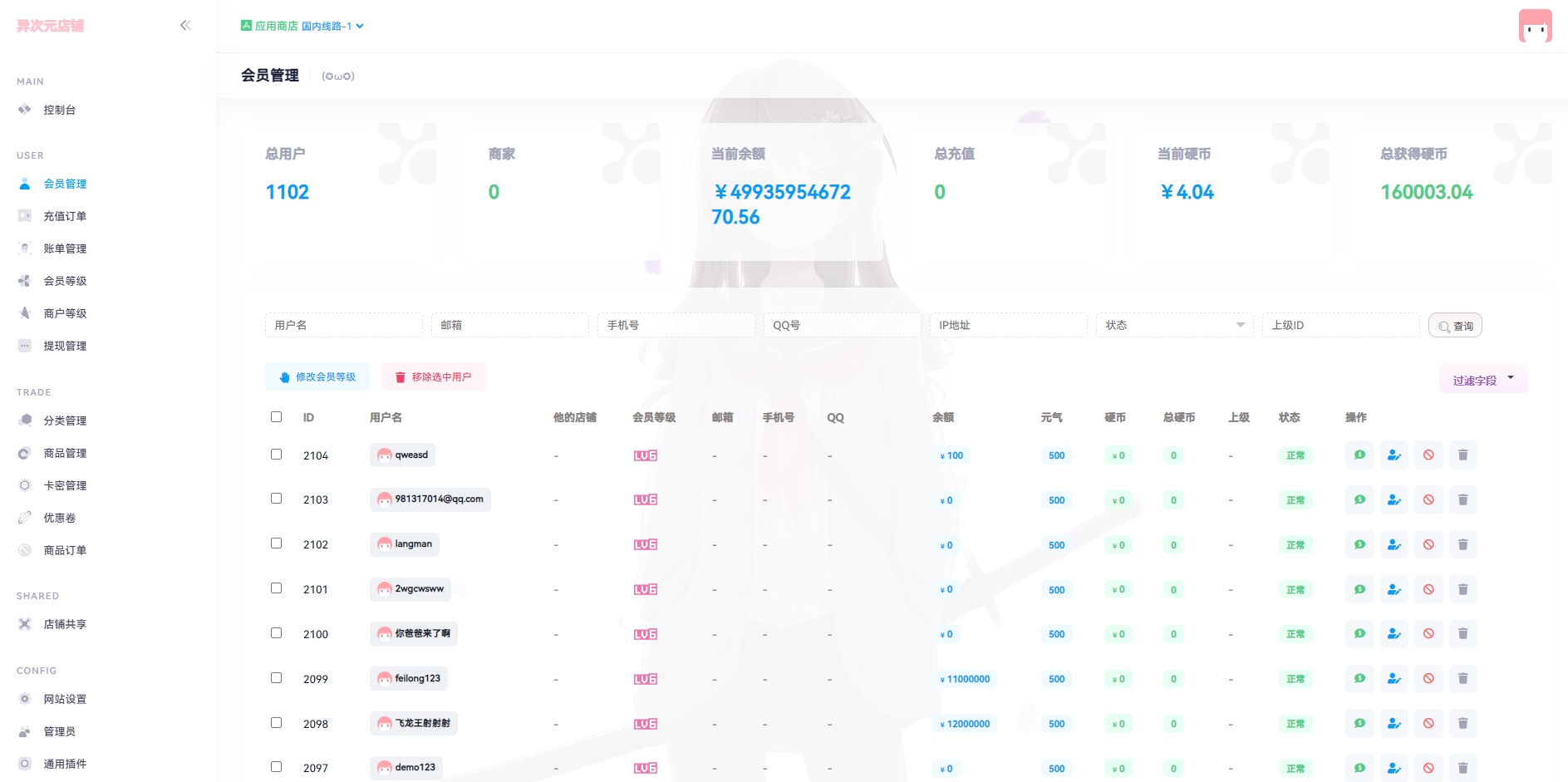 异次元店铺商品系统PHP源码带支付